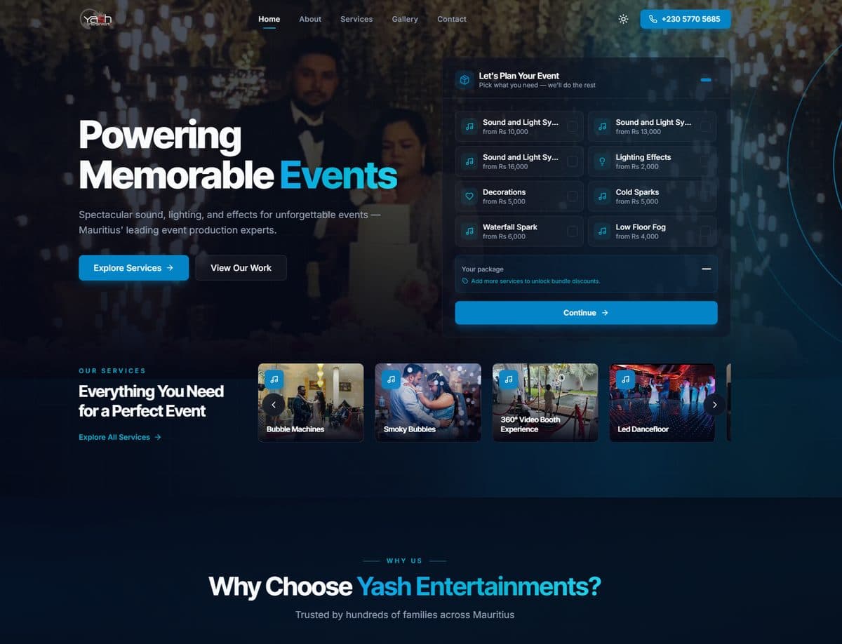 Yash Entertainments — yashentertainments.com